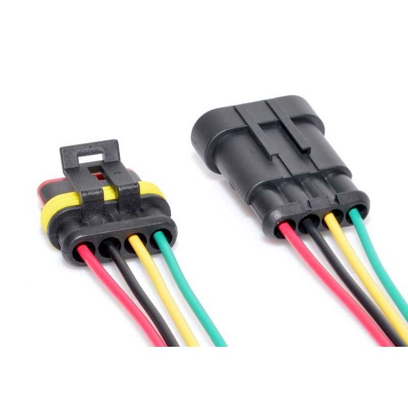 Cablu Conector Mufa 4 Pini Waterproof Mufa Conector 4 FIRE Auto Moto