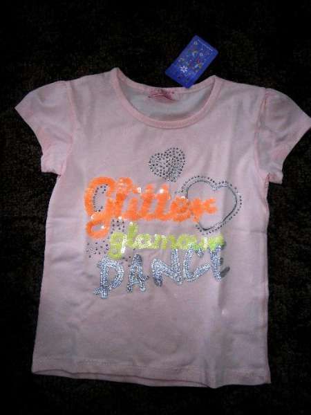 фанелка в бонбонено розово за 5,6,7 годишно момиченце