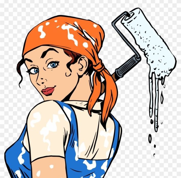 Клею  обои выравнивание стен