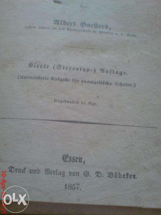 Carte rara veche in germana/Rare antique german book