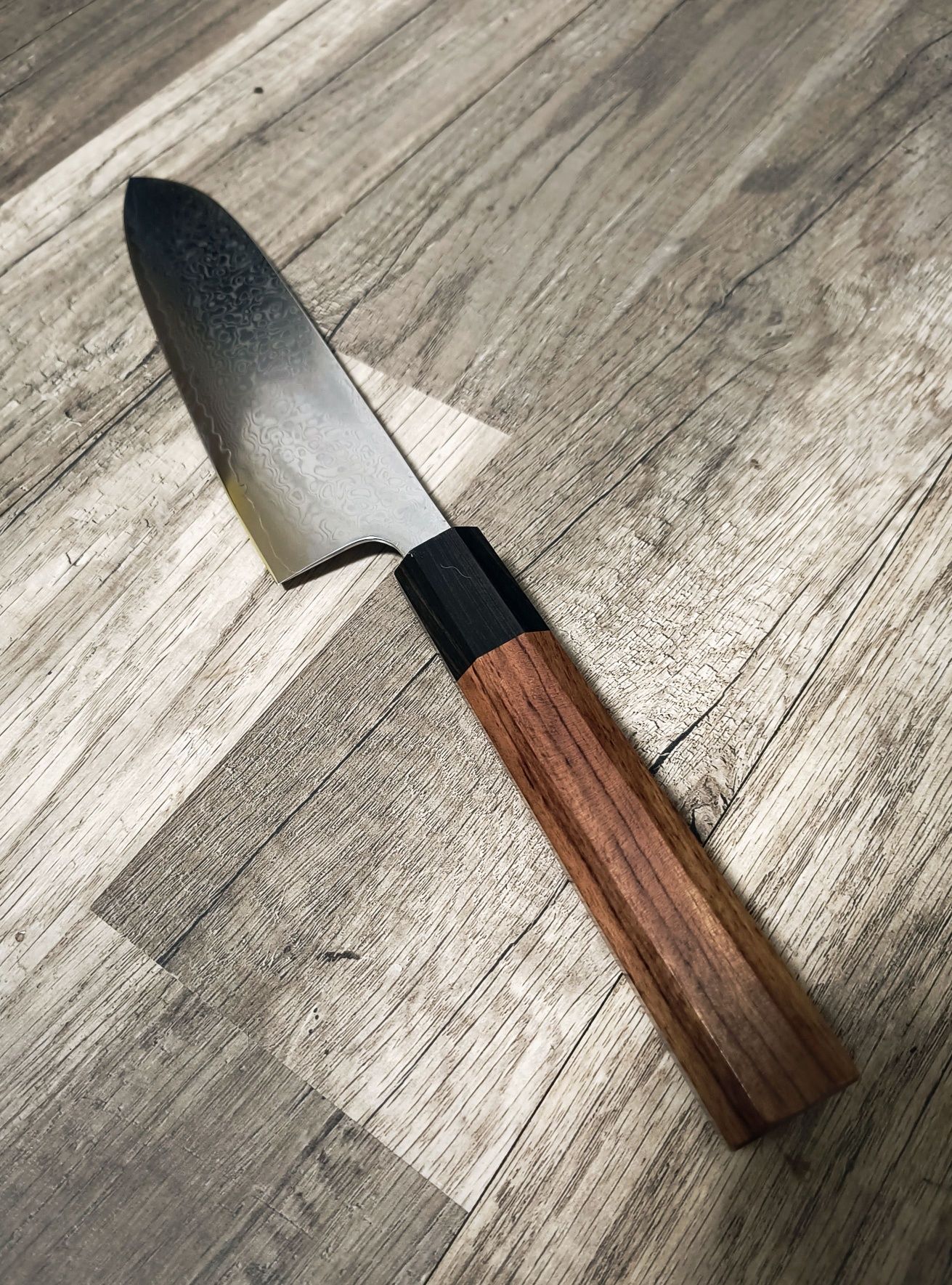Cuțit Japonez Santoku otel damasc