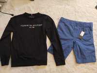 Set Tommy Hilfiger. Bluză + pantaloni scurți. Mărimea 152 cm, 10-12 an