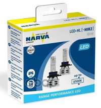Лампа автомобильная HIR2 LED (компл 2 шт.), NARVA 18044 светодиодная
