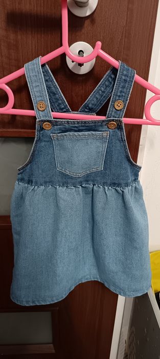 Sarafan de blug pentru bebe fetiță