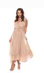 Rochie crem din voal Aria