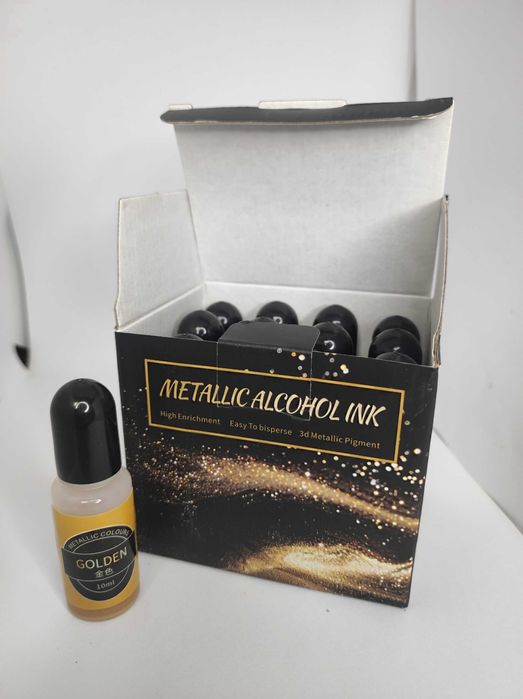 Алкохолни оцветители за епоксидна смола МЕТАЛИК- 12 цвята х 10мл.