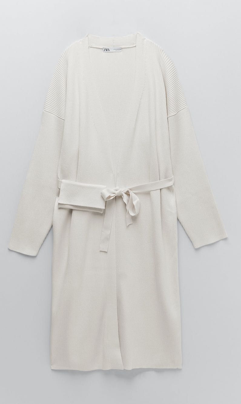 Дамска дълга жилетка тип палто на Zara, размер S