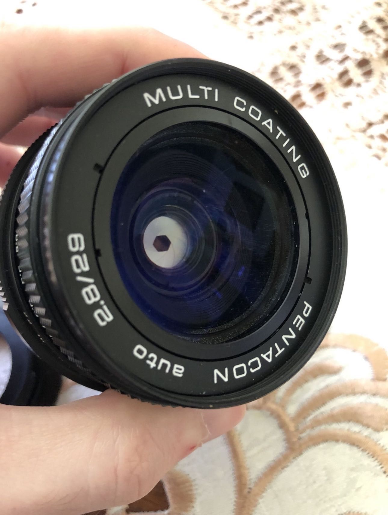 Obiectiv Pentacon 29mm f2.8 + accesorii