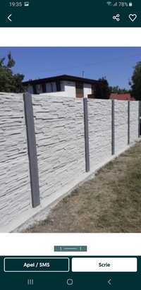 Gard de beton si montaj la cerere