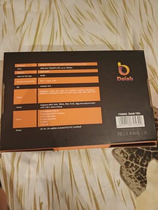 Приставка для телевизора Duinb Tx9s