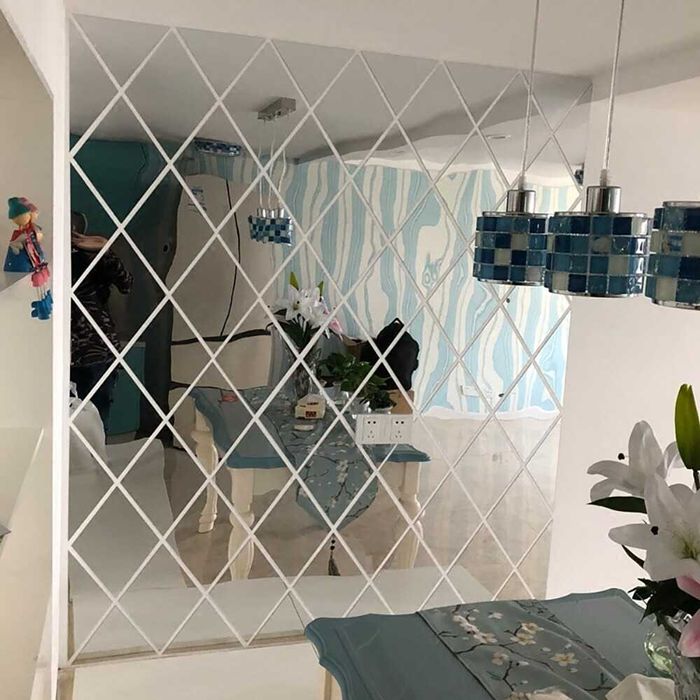 Set Oglinzi Decorative Acrilice Diamant set 50x100cm Autoadezive