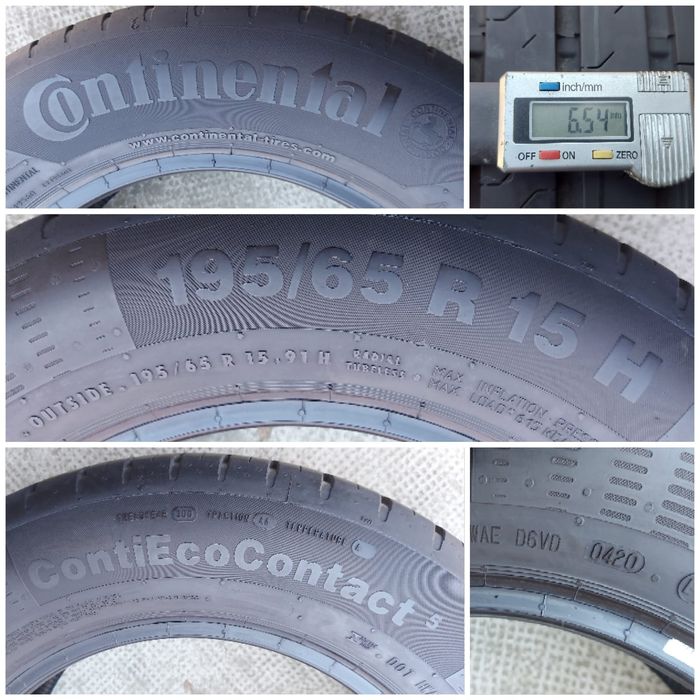 O bucată 195/65 R15 vară - una Bridgestone Continental
