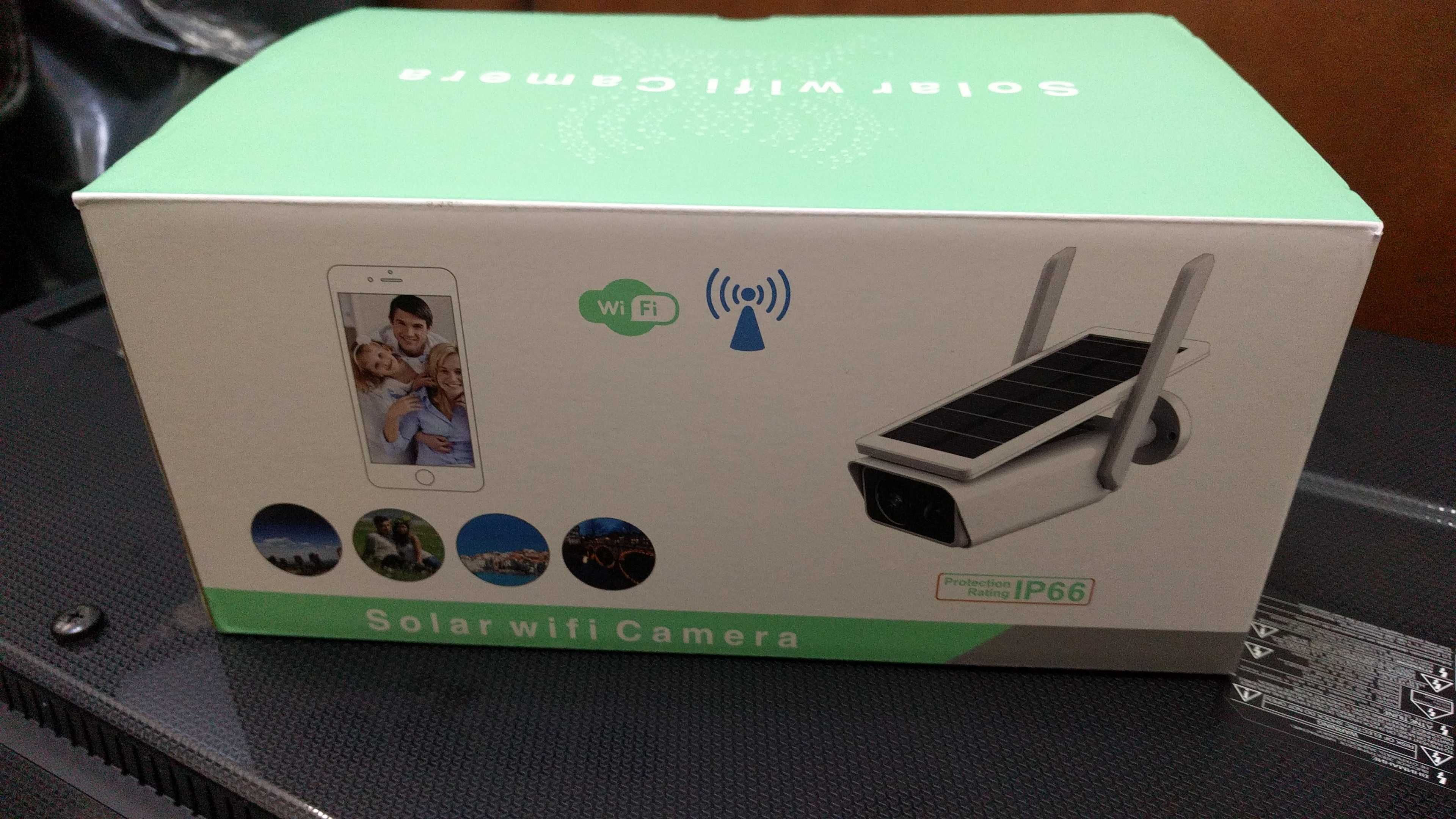 Соларна безжична WIFI IP камера  1080P  2 антени Водоустойчива система