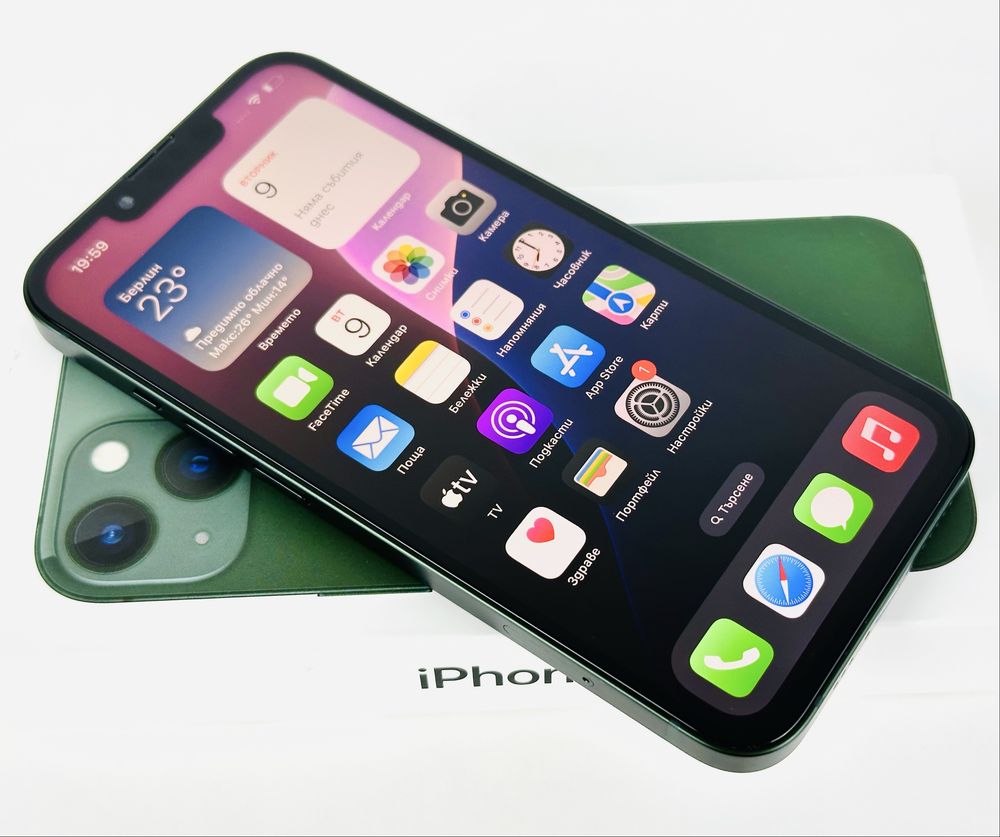 Apple iPhone 13 128GB Green Отличен! Гаранция!