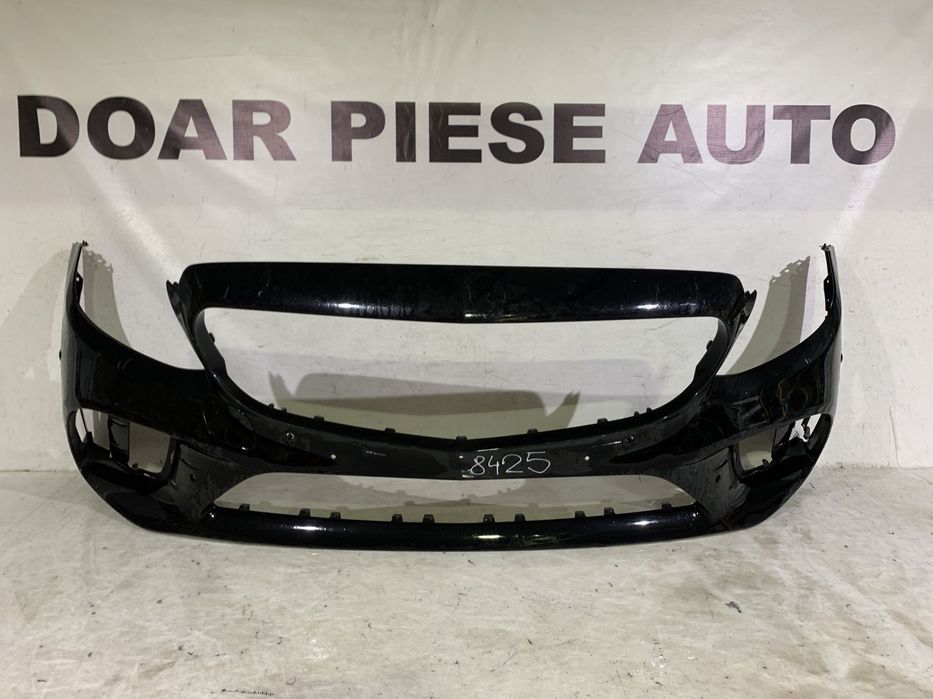 Bara fata Mercedes C-Class AMG, W205, facelift, 2018, 2019, 2020, 2021, cod origine OE A2058856002, cu gauri pentru senzori de parcare (6).