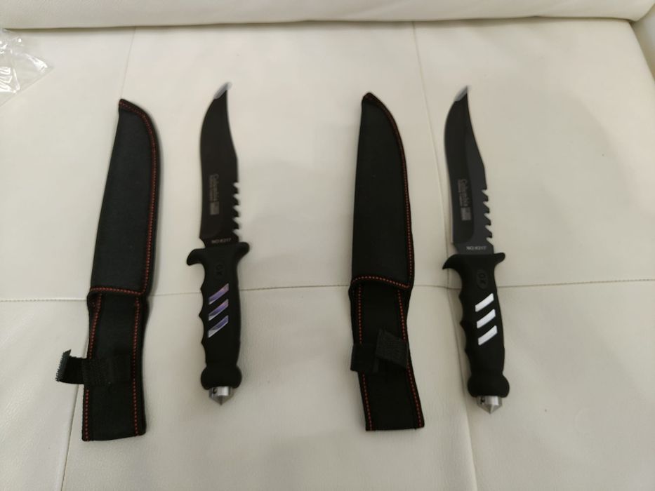 Cuțit Vânătoare Columbian cu piatra pentru spart geam
