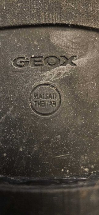 Vând Cizme Dama Geox Originale, Piele Neagră, Nr 36, Înălțime 28 cm