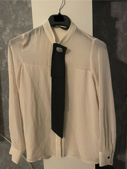 Cămașă Zara bijuterie cu cravată nouă mărimea XS-S