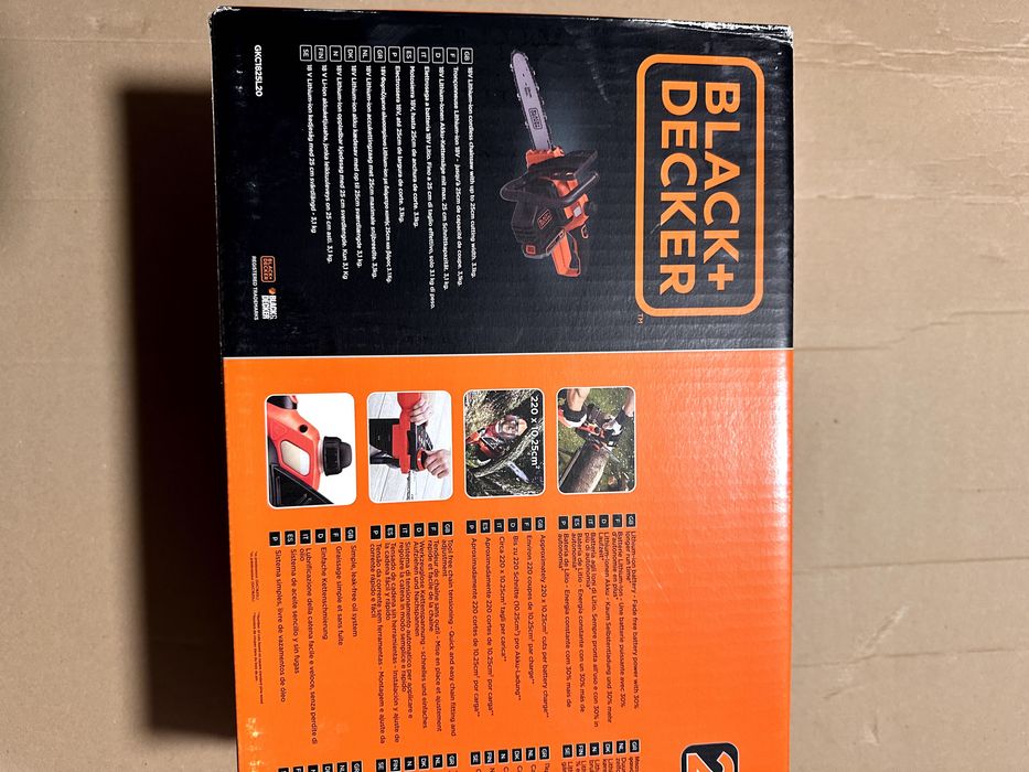 Drujba electrica Black Decker 18V 2.0Ah 25cm 3.5m/s gkc1825L20-qw NOUA