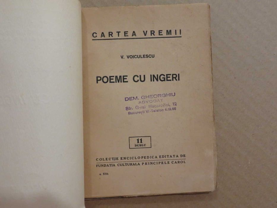 Colectia ,, Cartea vremii" Nichifor Crainic