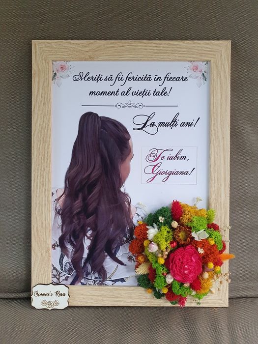 Tablouri personalizate cu licheni pt. mama, bunici, prietene, surori,