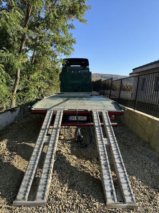 Transport utilaje trailer platforma tractari auto