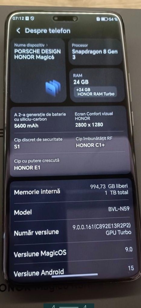 VÂND/Shimb Honor Magic6 pro RSR design