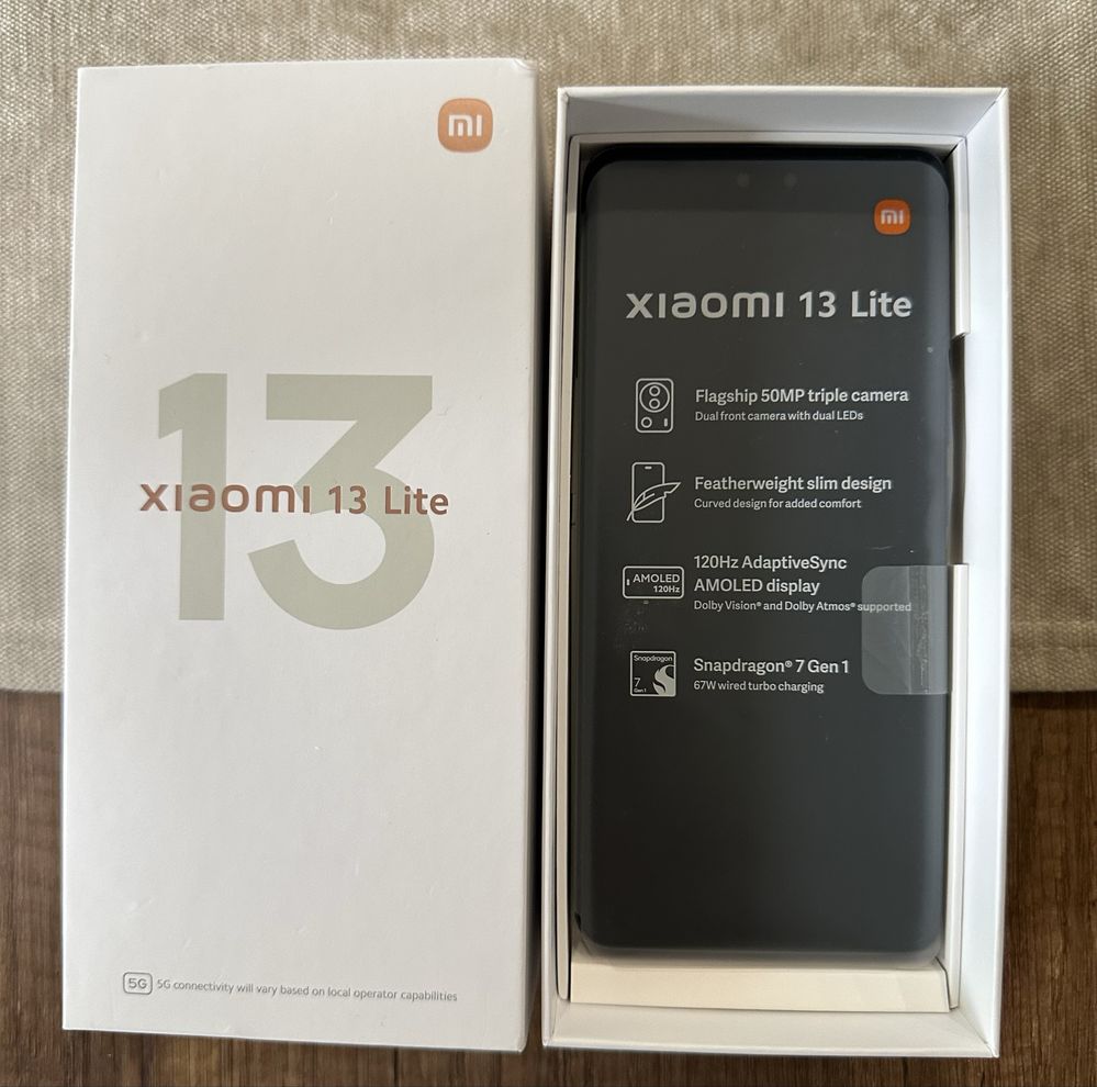 Xiaomi 13 Lite, 8 GB RAM, 256 GB ROM, Черен