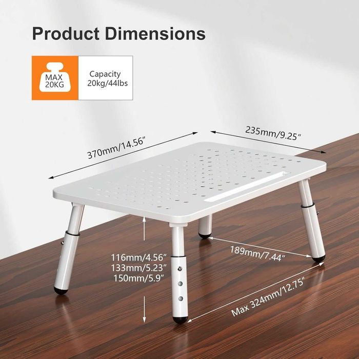 Masuta, suport laptop reglabil, 270x235cm