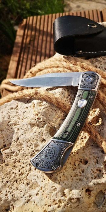 Briceag automat clona Buck 110 Hunter, cutit vanatoare, pescuit