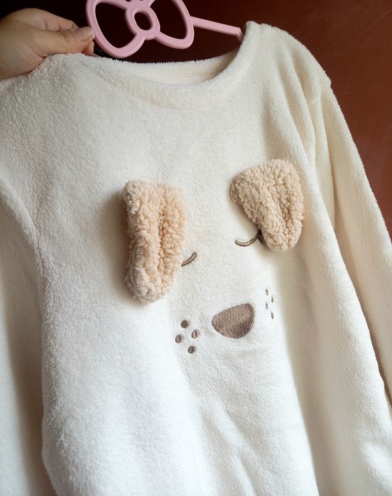 Bluza cocolino bluza de casa fleece cu cățelus