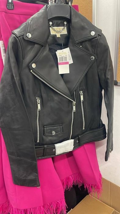 Vând jachetă de piele Michael Kors