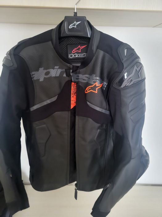 Geacă de piele ALPINESTARS atem v5 black