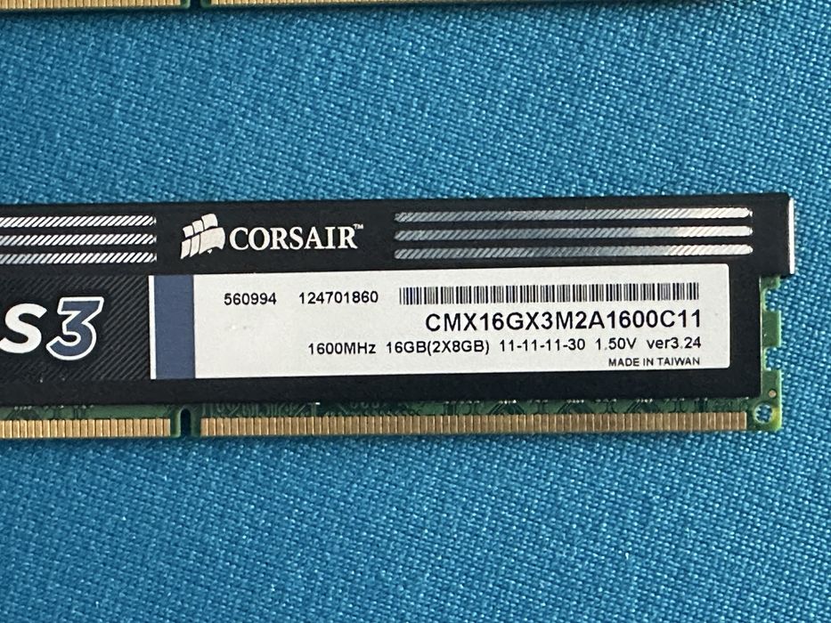 Memorie Corsair XMS3 32GB DDR3 1600MHz CL9 (2x16gb)