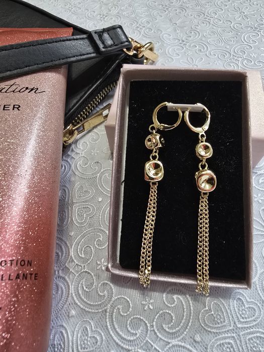 Cercei placati cu aur 14 karate