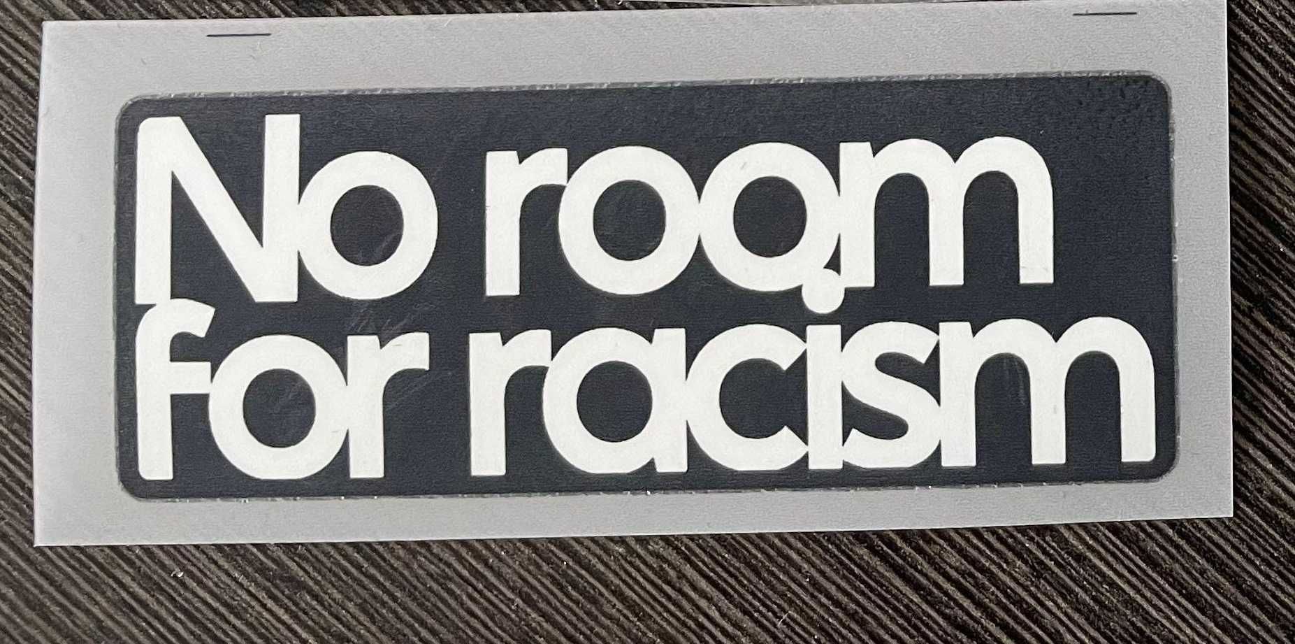 No room for racism Patch