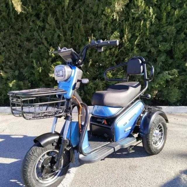 Двуместна Електрическа Триколка MAXMOTORS PUDDING 1200W BLUE