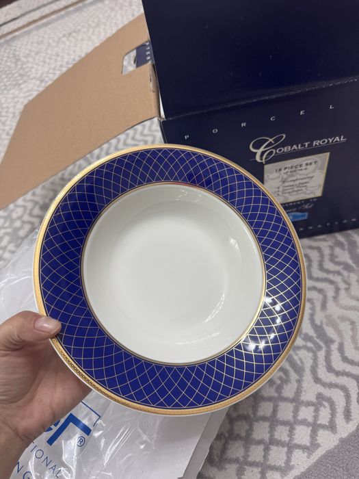 Посуда Zepter, фарфор Cobalt Royal. Новый. 69 предметов. На 12 персон