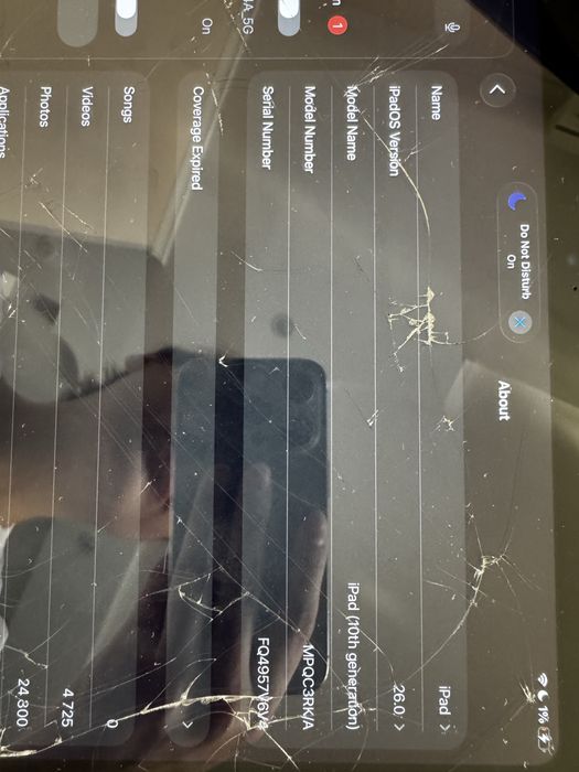 Ipad 10.9 256GB розовый
