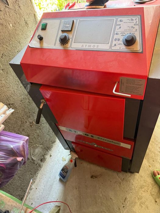 Cazan de lemne cu gazificare Atmos Dc32s/35kw