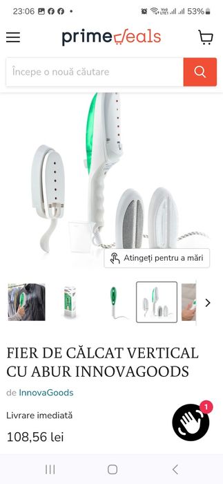 Fier de calcat vertical cu abur