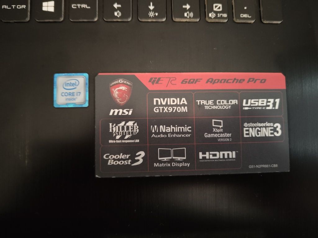 Ноутбук мощный Msi Apache Pro