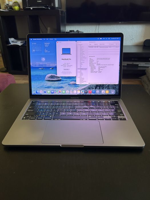 Macbook Pro A2338 M1 RAM 8 GB SSD 250 GB 445 cicluri