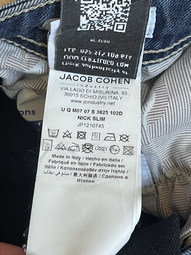 Jacob Cohen- Made in Italy - Nick Slim 32 размер / Оригинал