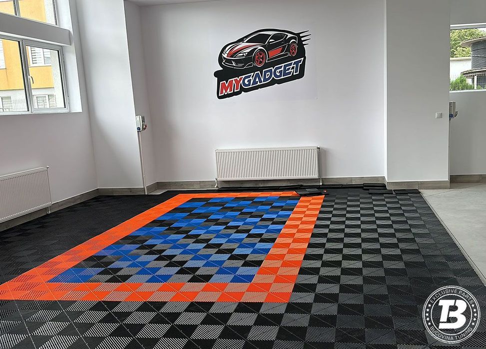 Pardoseala Modulara pentru Garaj si Ateliere Detailing - Albastru