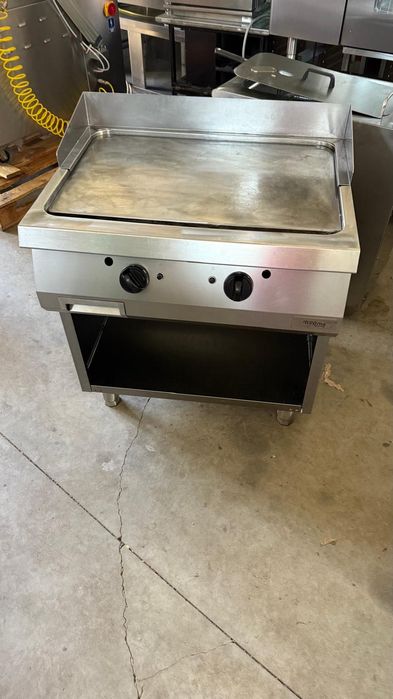 Grill Plita Fry Top grătar neted cromat Italia