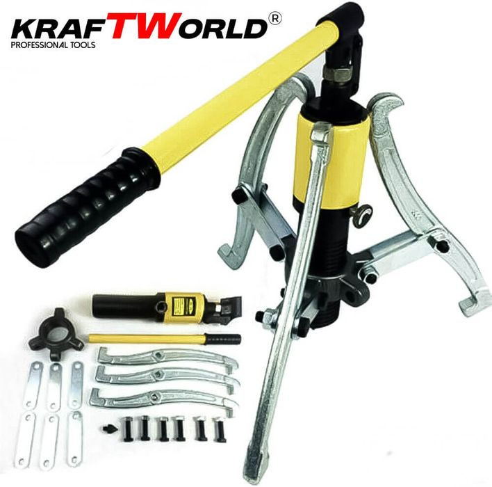 Професионална Хидравлична скоба KraftWorld 15T – за лагери, фланци и з