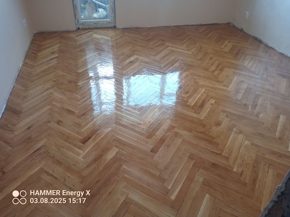 Безпрахово циклене на паркет и дюшеме 30лв