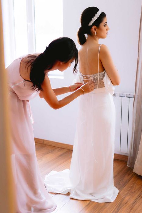 Официална рокля сатен