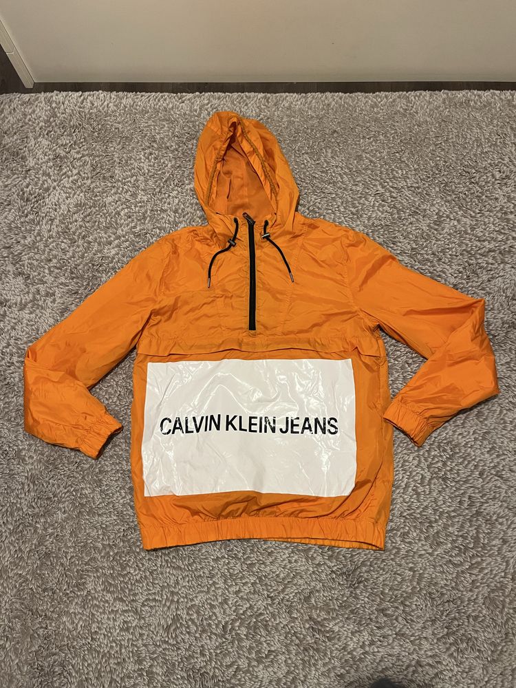 Calvin Klein Jeans Orange Logo Popover-мъжко яке